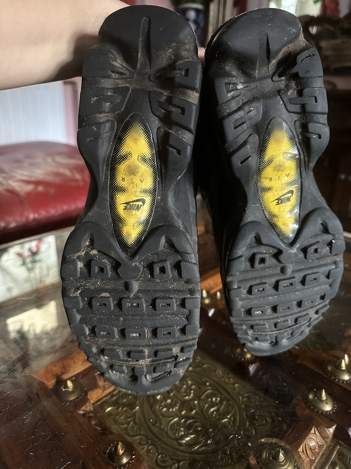 air max 95 ultra black amarillo