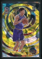 2022-23 SIMONE FONTECCHIO 21/49 PANINI SPECTRA ICE CRACKED YELLOW ROOKIE RC #192