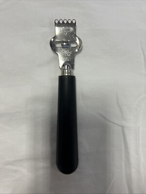 Pampered Chef Lemon Zester Scorer Nylon & Stainless Steel Black 5.5 in #1133