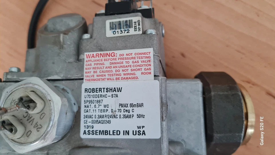 Robertshaw Grayson Gasarmatur Gaskombiregler U7010 DERHC-  S7A - Изображение 4 из 4