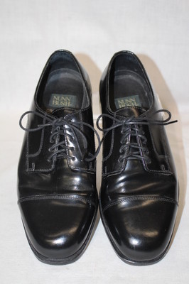 NUNN BUSH Black Leather Dress Flex Mens Oxford Style Cap Toe  display picture 1