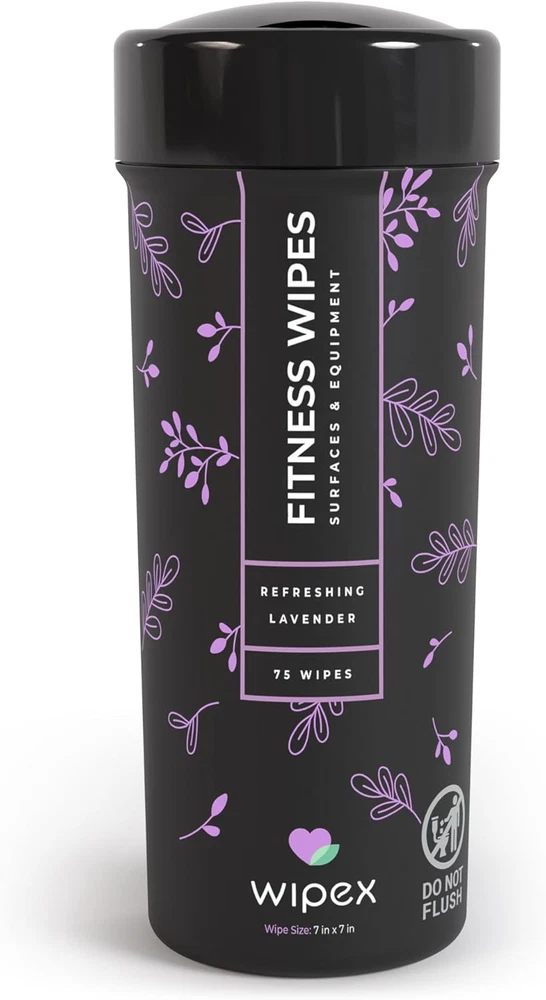 Natural Lavender & Vinegar Yoga Mat Cleaner Wipes for Gym Equipment