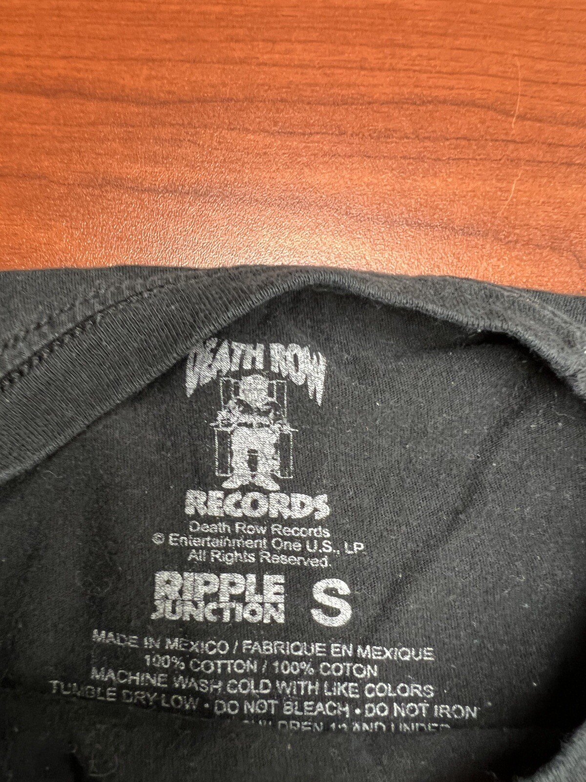 FILA T shirt grafica uomo Death Row Records nera rap hip hop taglia small 4q4