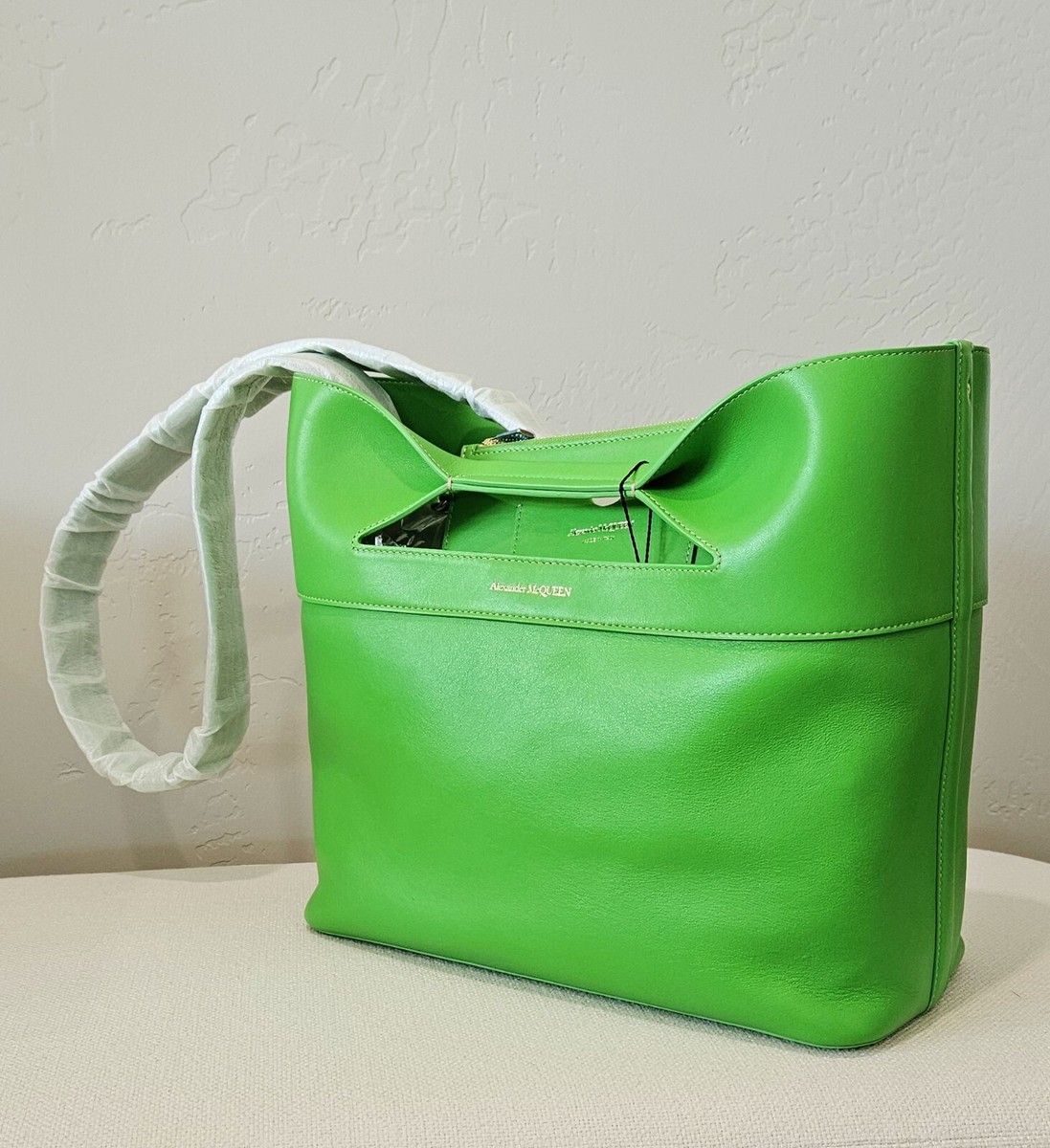Alexander Mcqueen The Bow Small Bag - Green ( Origin $2,290