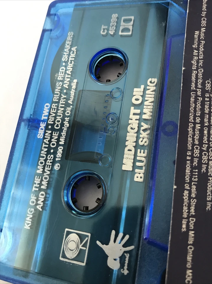 Midnight Oil blue sky mining cassette (rare Blue Cassette) - Image 3 of 3