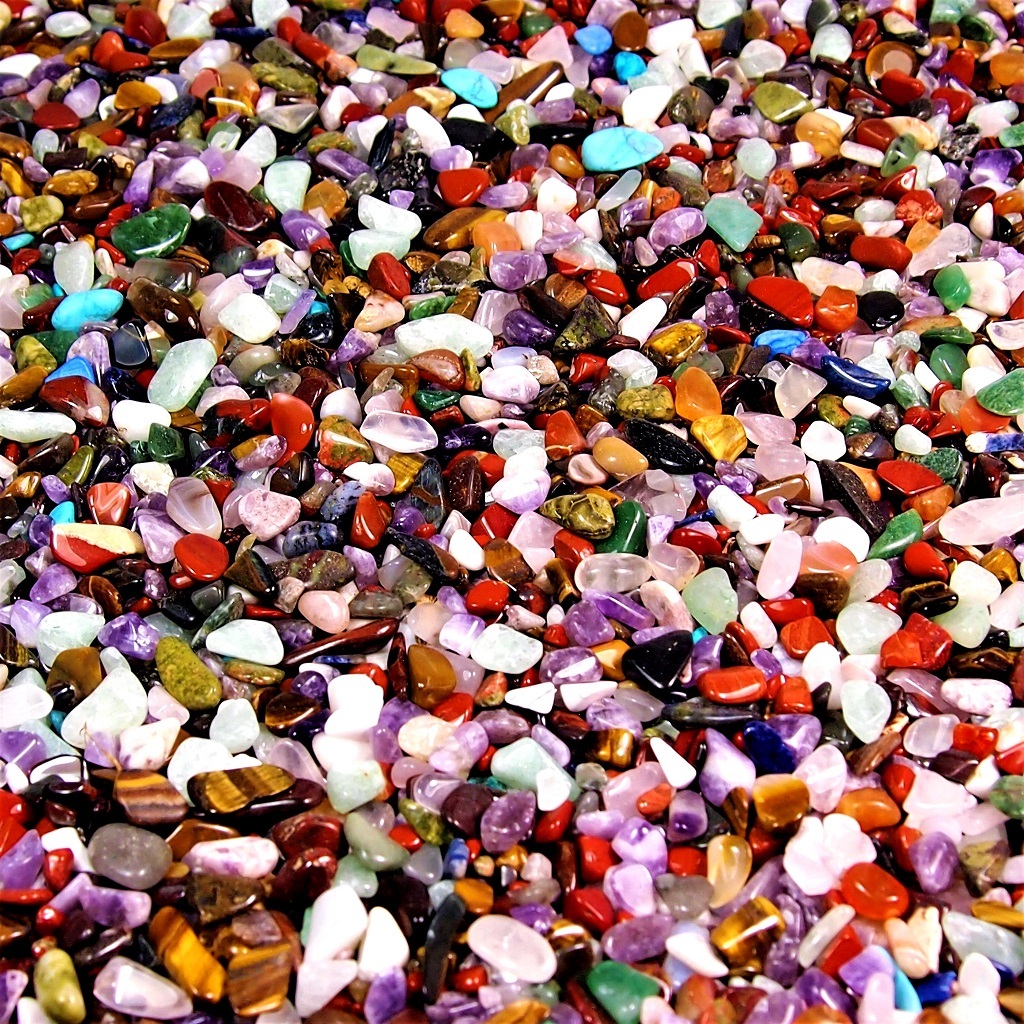 250g Steinsammlung Sammler 2,5 KG XL Premium Bunte Trommelstein Mischung A - Qualität Afrikanische Edelsteine Rohsteine