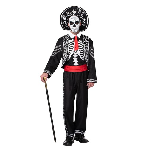 Trimitive Black dia de los Muertos (Day of the Dead) Skull  display picture 3