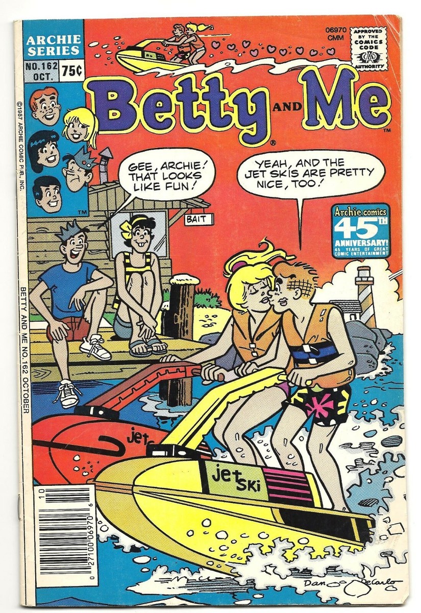 Archie Comics, BETTY AND ME #162, October 1987. Archie and Betty