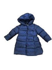 Polo Ralph Lauren Girls Navy Blue Full Length Size 4T Down Puffer Coat I    Polo