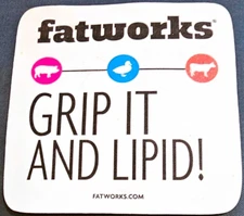 Promo Advertising Jar Grip Fatworks "Grip it and Lipid"