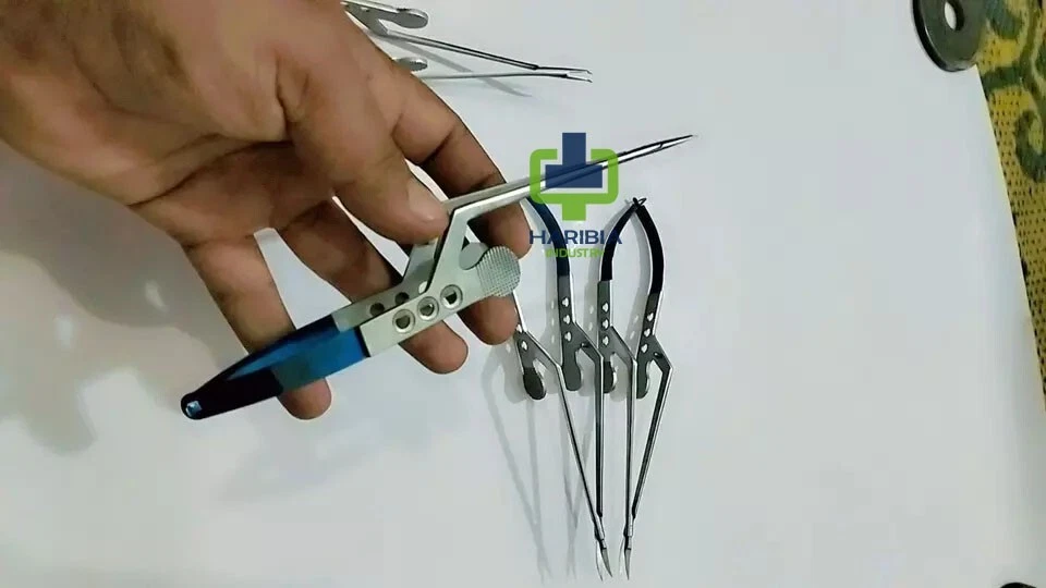 Microscissors K-Bayonet 200mm (100mm W.L.) Serrated Blade Right Handed