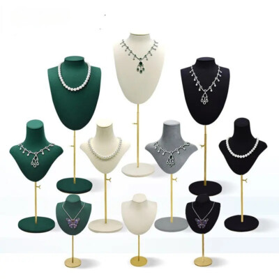 Mannequin Bust Model Display Props Jewelry Necklace Organizer Adjustable Shelf