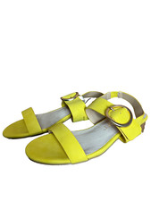 BNWT Ladies Size 5 Rivers Yellow Riversoft Fit Sandals Summer Shoes RRP $49.99