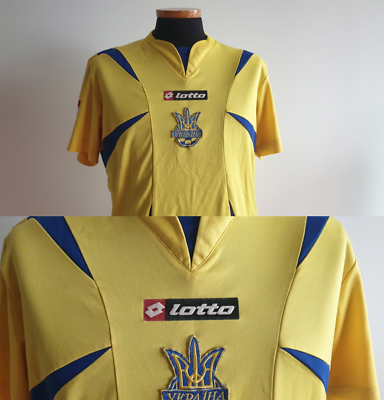 M) UKRAINE SHIRT JERSEY SOCCER FOOTBALL TRIKOT SHEVCHENKO AC MILAN