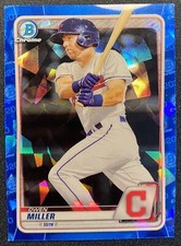 Owen Miller 2020 Bowman Chrome Draft Sapphire RC Rookie Prospect Base CLEVELAND