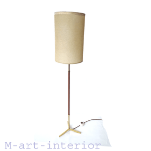mid century teak floor lamp