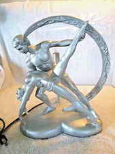 VINTAGE ART DECO STYLE NUDE COUPLE DANCING TABLE ACCENT LAMP