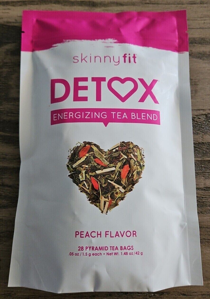 Skinny Fit Detox Energizing Tea Blend Peach Flavor 28 Pyramid Tea