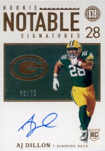 2020 Panini Encased A. J. Dillon #RNS-AJ