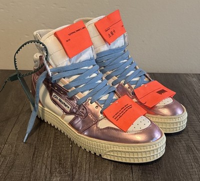 Off-White 3.0 Off Court Mixed Media High-Top Sneakers size 38