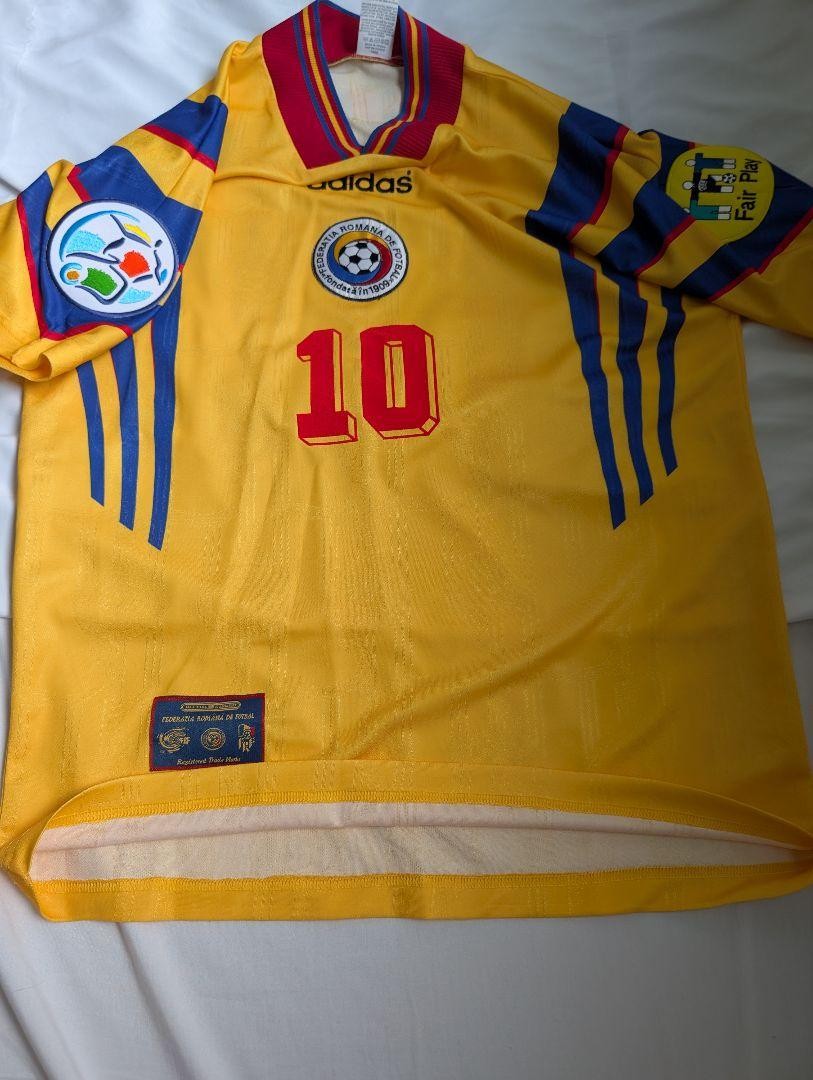 Authentic Vintage Gheorghe Hagi Romania 1996 EURO 96 Adidas