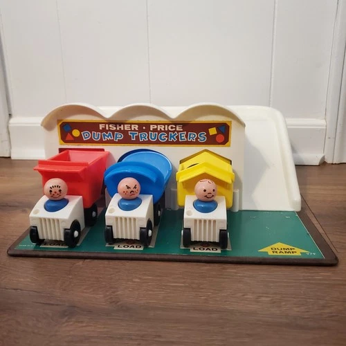Vintage – Fisher Price Dump Truckers - Complete Set in Good Condition
