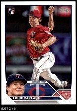 2023 Topps #441 Louie Varland Twins RC 8 - NM/MT