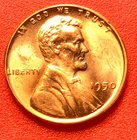 1950-P Lincoln Wheat Cent Penny GEM RED BU From an Original Bank Roll
