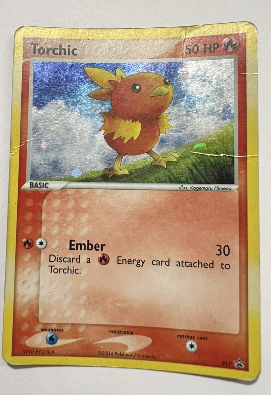 Pokemon TCG - Torchic 017/040 (Black Star Promo) Nintendo Promo Holo MP