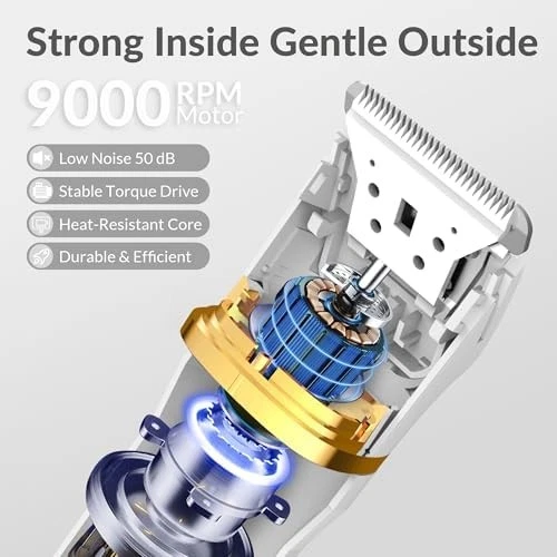 KINGTEE 5 en 1 Bikini Cuerpo Recortadora de Pelo Impermeable Inalámbrica, USB C, Blanco Foto 2 de 4