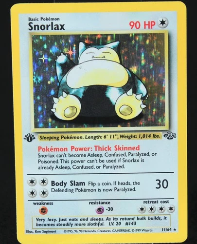 Snorlax 11/64 Jungle Holo First Edition