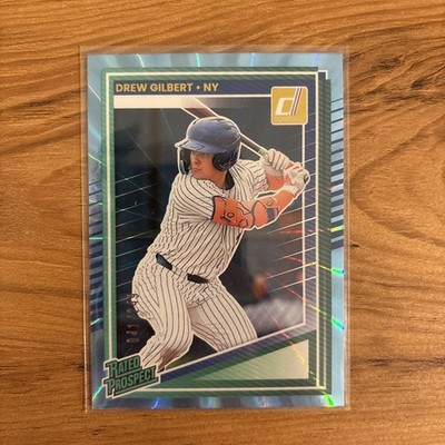 2025 Donruss Drew Gilbert Rated Prospect Carolina Blue Laser /249 New York Mets