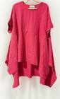 SHE STREET Womens ONE SIZE 8-24 Berry Pink Short Sleeve Lux Drape Top