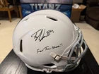 Tyler Warren Colts Signed 1956 Throwback Speed Authentic Helmet Fanatics Insc