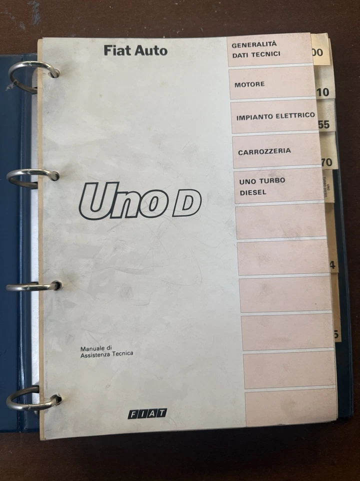 MANUALE DI OFFICINA FIAT UNO D ASSISTENZA TECNICA - Immagine 2 di 2