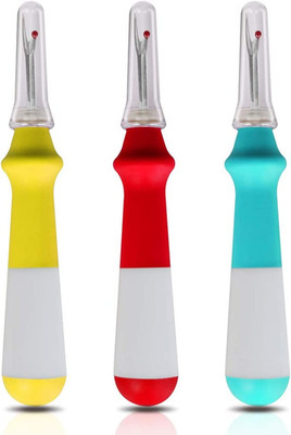 Seam Ripper 3 PCS, Seam Rippers for Sewing, Ergonomic Grip, Colorful Large Threa