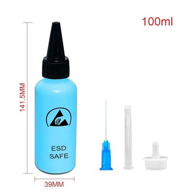 2pcs 65ml Solvent Alcohol Dispenser Bottles with Needle Leak-Proof Anti-Static..