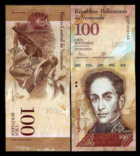VENEZUELA 100 BOLIVARES P-93i 2015 x 1 Pcs Venezuelan Red Siskin BIRD UNC NOTE