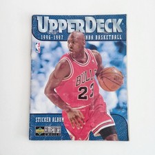 Sticker Album Upper Deck 1996 1997 NBA Basketball Incomplete Eur Michael Jordan
