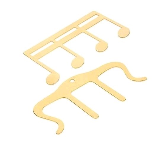 2 Pcs Music Book Clip and Page Holder, Gold Book Clip for Reading, Piano