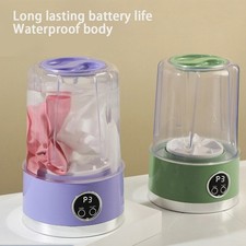 Compact Portable Washing Machine with 3000mAh Battery for Small Spaces