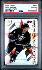 1995 TOPPS YOUNG STARS #YS1 PAUL KARIYA PSA 8