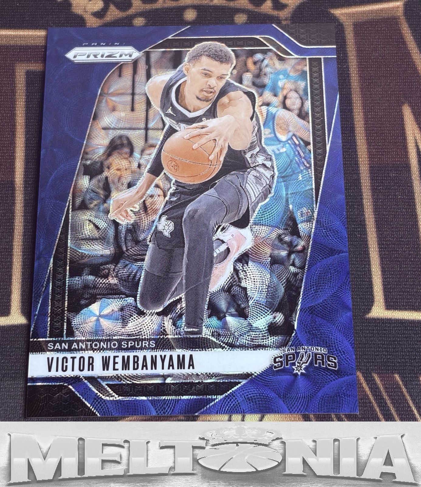 Victor Wembanyama 2024-25 Panini Prizm #172 Prizms Choice Blue 35/49