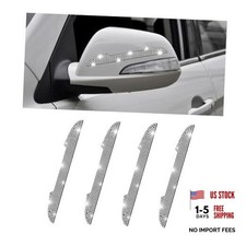 4PCS Bling Car Door Handle Scratch Protector, Crystal Rhinestone Sticker White