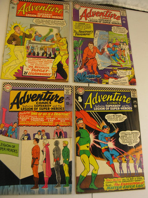 Adventure Comics 345 F  346 VG  347 F  348 F  Legion   Silver   Age  DC