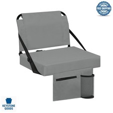 ComfortSoft Stadium Bleacher Chair with Back Support  Padded Cushion