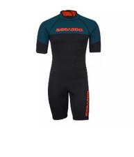 Seadoo 3mm Escape Shorty Wetsuit Size 2xxl Teal/black NWT