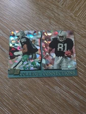 1993 Pro Set College Connections Prism Insert TIM BROWN RAGHIB ISMAIL #CC4