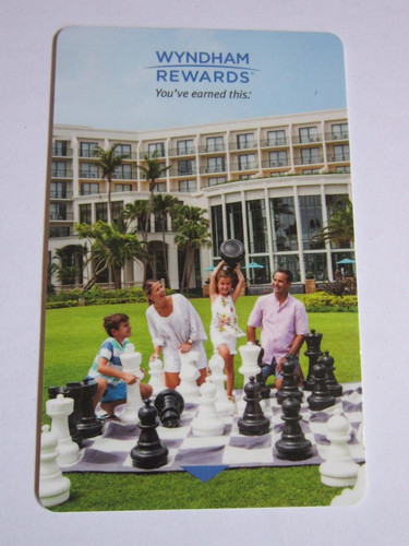 Wyndham Rewards Hotel Key Card  FREE SHIP Family Playing Yard Chess Collectible