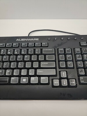 Dell AlienWARE Multimedia Black USB Keyboard SK-8165 | eBay